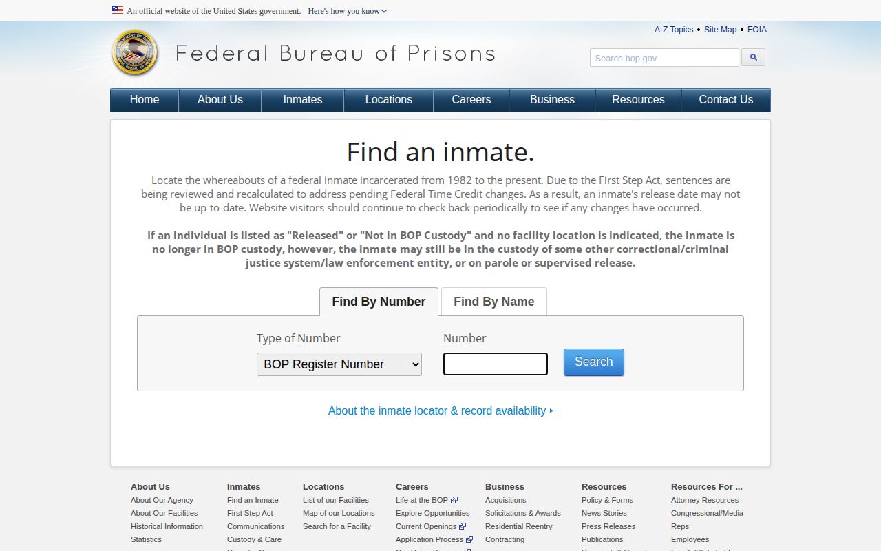 Federal BOP source for a Cook County 72-hour release transfer check