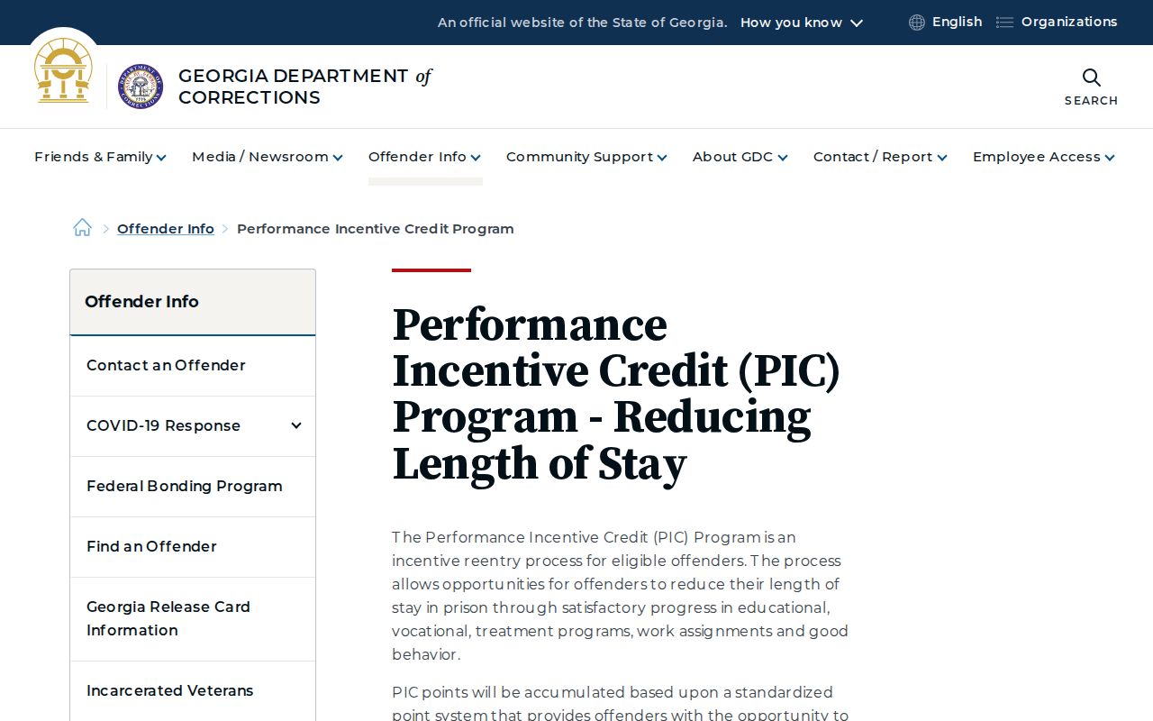 GDC credit program affecting Cook County projected release dates
